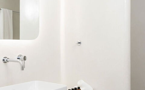 Villa Cupido: Interior Design, Armatur, Badezimmer, Flooring, Fussboden, Installation, Zapfhahn, Badewanne, Sinken