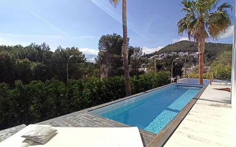 Villa Seahorse: Schwimmbad, Resort, Verbundwerkstoff, Schatten, Eco Hotel, Freizeit, Hotel, Gartenmöbel, Tropen