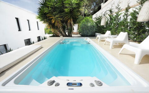 Villa Seahorse: Blau, Schwimmbad, Freizeit, Resort, Gartenmöbel, Hotel, Urlaub, Eco Hotel, Tropen