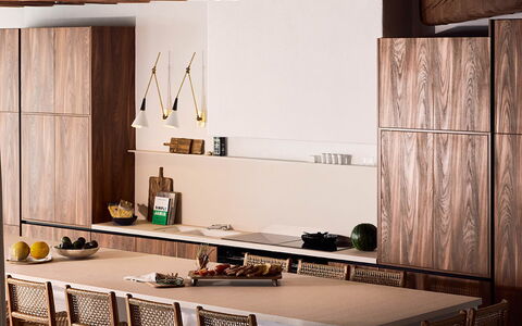Villa Talia: Möbel, Flooring, Holz, Interior Design, Fussboden, Holzboden, Tabelle, Braun, Küche, Küche & Esszimmer Tisch