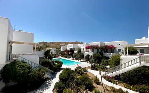 Mykonos Pool House 3: Garten, Landscaping, Garten, Balkon, Hof, Hazienda, Villa, Eco Hotel, Resort