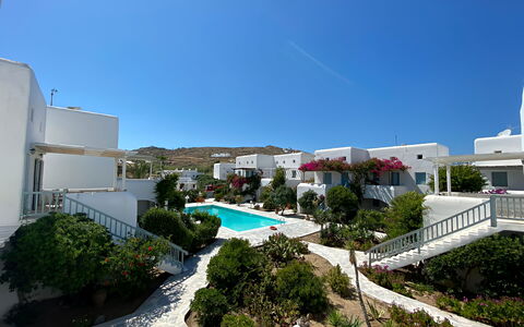 Mykonos Pool House 7: Garten, Schwimmbad, Landscaping, Resort, Balkon, Hof, Villa, Eco Hotel, Hazienda