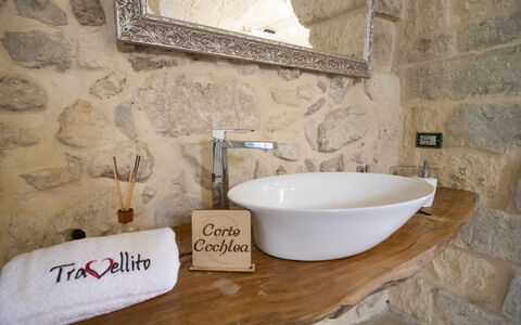 Coclea Heritage Suites: Interior Design, Armatur, Flooring, Bad Sink, Badezimmer, Zapfhahn, Sinken, Zimmer, Installation, Spiegel
