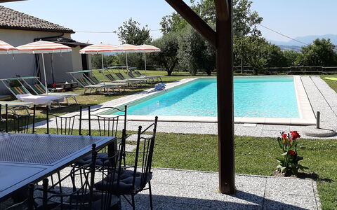 Villa Felice, Private Pool and Hills: Schwimmbad, Gartenmöbel, Möbel, Resort, Stuhl, Thermae, Eco Hotel, Hazienda, Estate, Sonnenliege