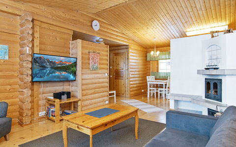 Millantupa: Holz, Hütte, Blockhaus, Decke, Hartholz, Resort, Winter, Einfrieren, Holzbeize, Wohnzimmer