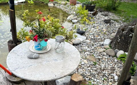 Gartenstudio Belle Vue: Garten, Möbel, Gartenmöbel, Blumentopf, Hinterhof, Stuhl, Tisch Im Freien, Garten, Flagstone
