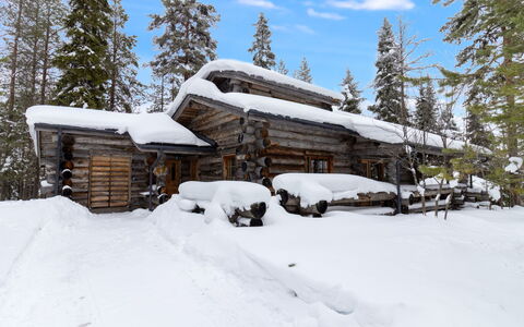 Rukastuga: Schnee, Winter, Holz, Ast, Hütte, Haus, Dach, Einfrieren, Zuhause, Blockhaus