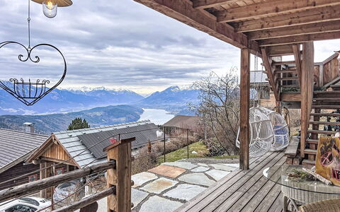 Mirnock-Chalet: Hütte, Zuhause, Veranda, Gebirge, Steigung, Winter, Balkon, Bergstation, Deck, Schnee