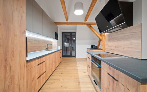 Na Kovárně: Flooring, Holz, Interior Design, Fussboden, Holzboden, Decke, Countertop, Küche, Möbel, Zuhause