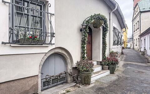 Luxury Suite 244: Wand, Die Architektur, Blumentopf, Bogen, Tür, Zimmerpflanze, Beton, Flagstone, Cobblestone, Floristik