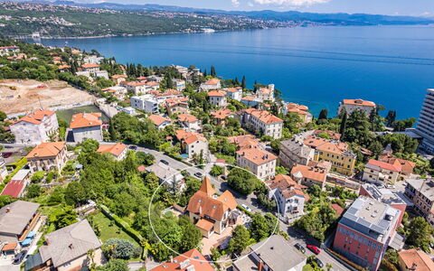 Apartment Noa Opatjia: Wohngebiet, Stadt, Küste, Stadtgebiet, Nachbarschaft, Küsten Und Ozeanische Forms, Vogelperspektive, Landschaft, Wohnung, Haus
