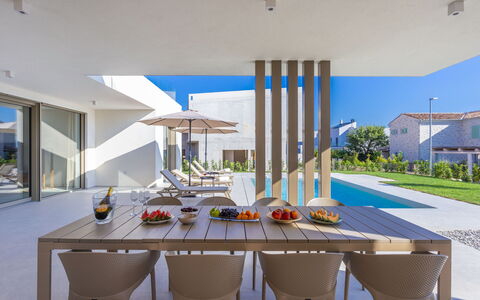 Design Emily White: Wohnung, Balkon, Eigentumswohnung, Hotel, Resort, Ferienort, Hazienda, Villa, Strandresort
