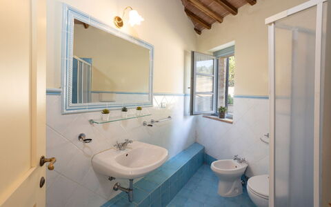 Casa Stella Serena, Podere le Scopaie, Pool: Wand, Flooring, Interior Design, Fussboden, Armatur, Decke, Badezimmer, Installation, Zimmer, Tür