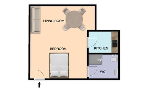 Maison D'Alice: Schlafzimmer, Bett, Möbel, Bedding, Bettrahmen, Bettdecke, Schublade, Linens, Lampe, Kissen