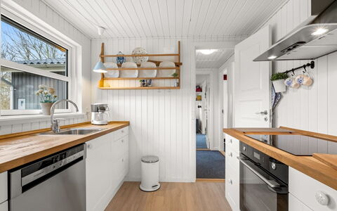 Ascan - 300M to the Fjord: Küche, Flooring, Holz, Countertop, Interior Design, Decke, Fussboden, Cabinetry, Küchengerät, Major Appliance
