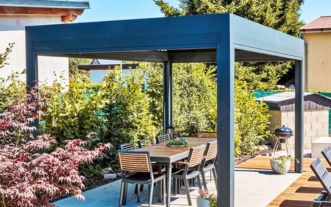 Bukanda: Möbel, Gartenmöbel, Garten, Schatten, Pavillon, Gazebo, Outdoor Struktur, Terrasse, Blumentopf, Pergola