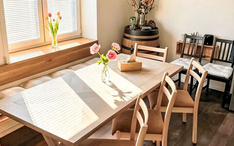 Bukanda: Möbel, Flooring, Interior Design, Stuhl, Fussboden, Tabelle, Holz, Küche & Esszimmer Tisch, Esszimmer, Holzboden