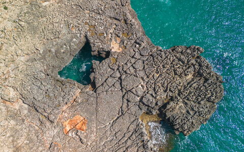 Cas Bufador: Blau, \Fels, Küsten Und Ozeanische Forms, Meer, Geologie, Küste, Ozean, Bedrock