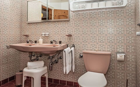 Chesa Minchületta: Flooring, Armatur, Fussboden, Interior Design, Bad Sink, Badezimmer, Sinken, Toilette, Fliese, Installation