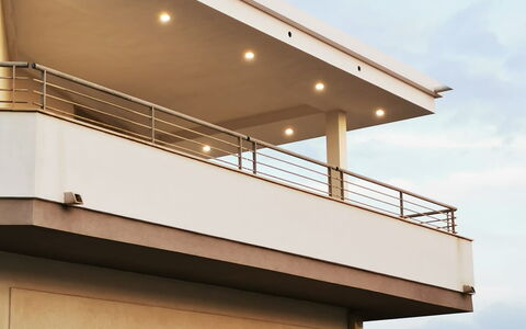 Appartamento Tramonto sul Mare: Schatten, Balkon, Geländer, Design, Daylighting, Outdoor Struktur