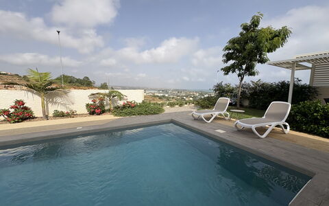 A Casa di Chica: Schwimmbad, Gartenmöbel, Resort, Landscaping, Water Feature, Regenschirm, Stuhl, Design, Sonnenliege, Eco Hotel