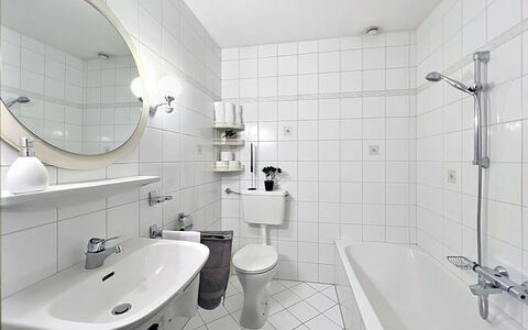 Bergblick: Badezimmer, Bad Sink, Armatur, Interior Design, Sinken, Flooring, Toilette, Fussboden, Zapfhahn, Toilleten Sitz