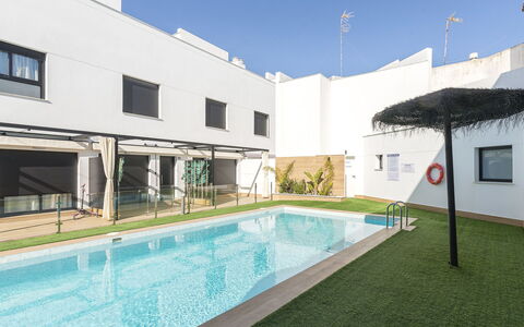 Playa Cruz: Möbel, Schlafzimmer, Bett, Fussboden, Bedding, Wohnung, Interior Design, Flooring, Bettdecke, Bettrahmen