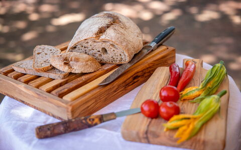 Villa Santa Barbara, Pool and Relax, Siena Country: Essen, Zutat, Geschirr, Produzieren, Obst