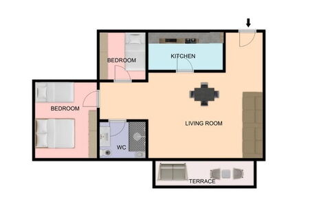 Casa Dolceconero: Schlafzimmer, Bett, Bedding, Lampe, Kissen
