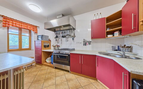Penzion Exnar: Küche, Flooring, Holz, Decke, Interior Design, Fussboden, Major Appliance, Küchengerät, Zimmer, Beleuchtung