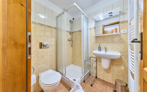 Penzion Exnar: Interior Design, Flooring, Fussboden, Armatur, Zimmer, Möbel, Decke, Installation, Sinken, Badezimmer