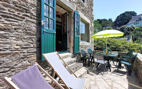 La Sardinerie de la Crique de Porsac'H: Interior Design, Wohnung, Balkon, Hartholz, Holzbeize, Holzboden, Geländer, Daylighting, Hotel, Penthouse