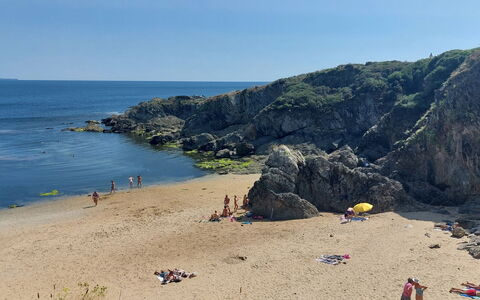 La Sardinerie de la Crique de Porsac'H: Gewässer, Küste, Strand, Küsten Und Ozeanische Forms, Meer, \Fels, Ufer, Sommer, Landspitze, Terrain