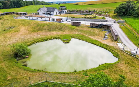 Dačice 100: Landschaft, Luftaufnahmen, Vogelperspektive, Ländliches Gebiet, Feld, Reservoir, Estate, Teich, Landscaping