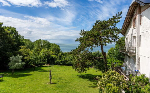 Villerville: Blau, Garten, Rasen, Garten, Estate, Schatten, Landscaping, Bauernhaus, Hinterhof, Villa