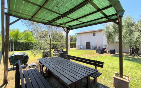 Scarlino 35: Schatten, Überdachung, Outdoor Struktur, Gazebo, Pavillon, Garten, Freizeit, Hinterhof, Gartenmöbel, Pergola