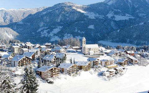Val Mulin 8.2: Bergforms, Schnee, Berg, Winter, Bergstation, Gebirge, Haus, Landschaft, Hochland, Dorf