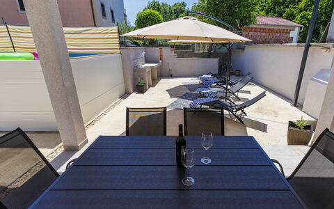 Alma: Möbel, Gartenmöbel, Stuhl, Schatten, Tisch Im Freien, Zimmerpflanze, Terrasse, Garten, Design, Balkon