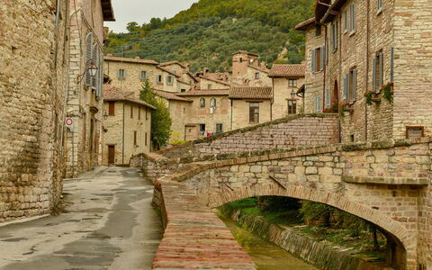 Il Casale al Colle: Steinwand, Mauerwerk, Backstein, Cobblestone, Gasse, Flagstone, Walkway