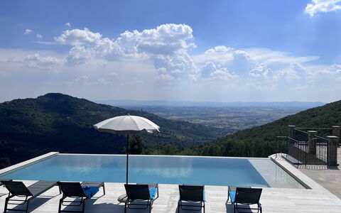 Villa Maddalena alla Guglielmesca: Schwimmbad, Hügel, Gartenmöbel, Verbundwerkstoff, Bergstation, Gebirge, Resort, Grat, Eco Hotel, Sonnenliege