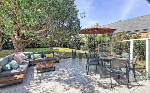Armorique: Möbel, Gartenmöbel, Stuhl, Tabelle, Tisch Im Freien, Garten, Schatten, Flagstone, Küche & Esszimmer Tisch