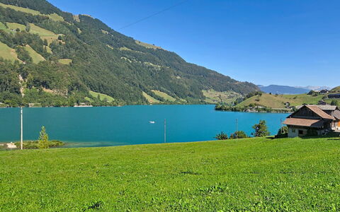 Ferienwohnung Enzian: Wasservorräte, Gewässer, Grün, Bergforms, Natürliche Landschaft, Hügel, Hochland, Berg, Wiese, Landschaft