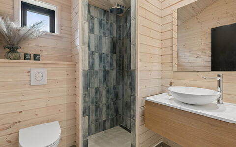 Elaina - 550M from the Sea: Flooring, Holz, Fussboden, Interior Design, Armatur, Badezimmer, Badezimmerschrank, Decke, Sinken, Bad Sink