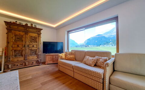 Achenkirch 622: Interior Design, Decke, Wohnzimmer, Hartholz, Holzbeize, Couch, Holzboden, Penthouse