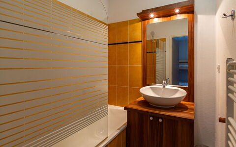 Ax-Les-Thermes 645: Badezimmer, Armatur, Interior Design, Flooring, Wand, Fussboden, Bad Sink, Holz, Sinken, Zapfhahn
