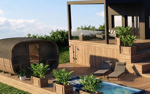 Hubertina - 900M from the Sea: Holz, Deck, Hartholz, Holzbeize, Outdoor Struktur, Garten, Terrasse, Garten, Hinterhof, Gartenbauten
