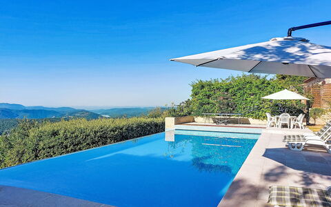 Balcon D'Azur: Schwimmbad, Blau, Resort, Gartenmöbel, Regenschirm, Verbundwerkstoff, Eco Hotel, Schatten, Sonnenliege, Freizeit