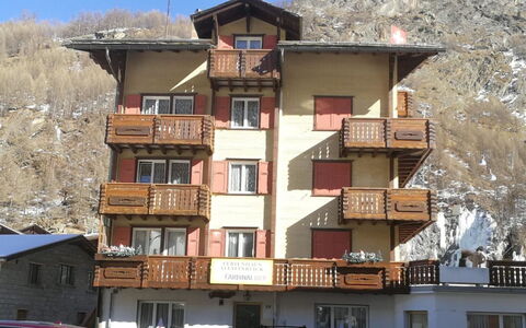 Allalinblick: Wohnung, Winter, Bergdorf, Einfrieren, Schnee