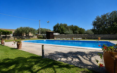 La Muraglia: Schwimmbad, Schatten, Hazienda, Hof, Eco Hotel, Resort, Hinterhof