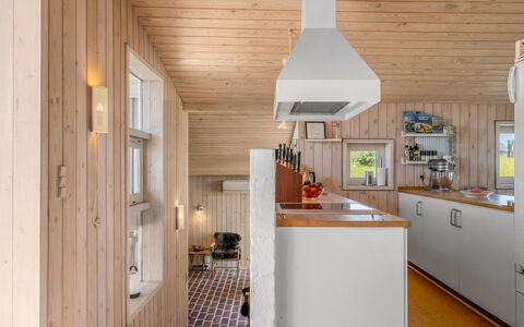 Elsamaria - 400M from the Sea: Küche, Flooring, Holz, Interior Design, Decke, Countertop, Fussboden, Küchengerät, Light Fixture, Möbel